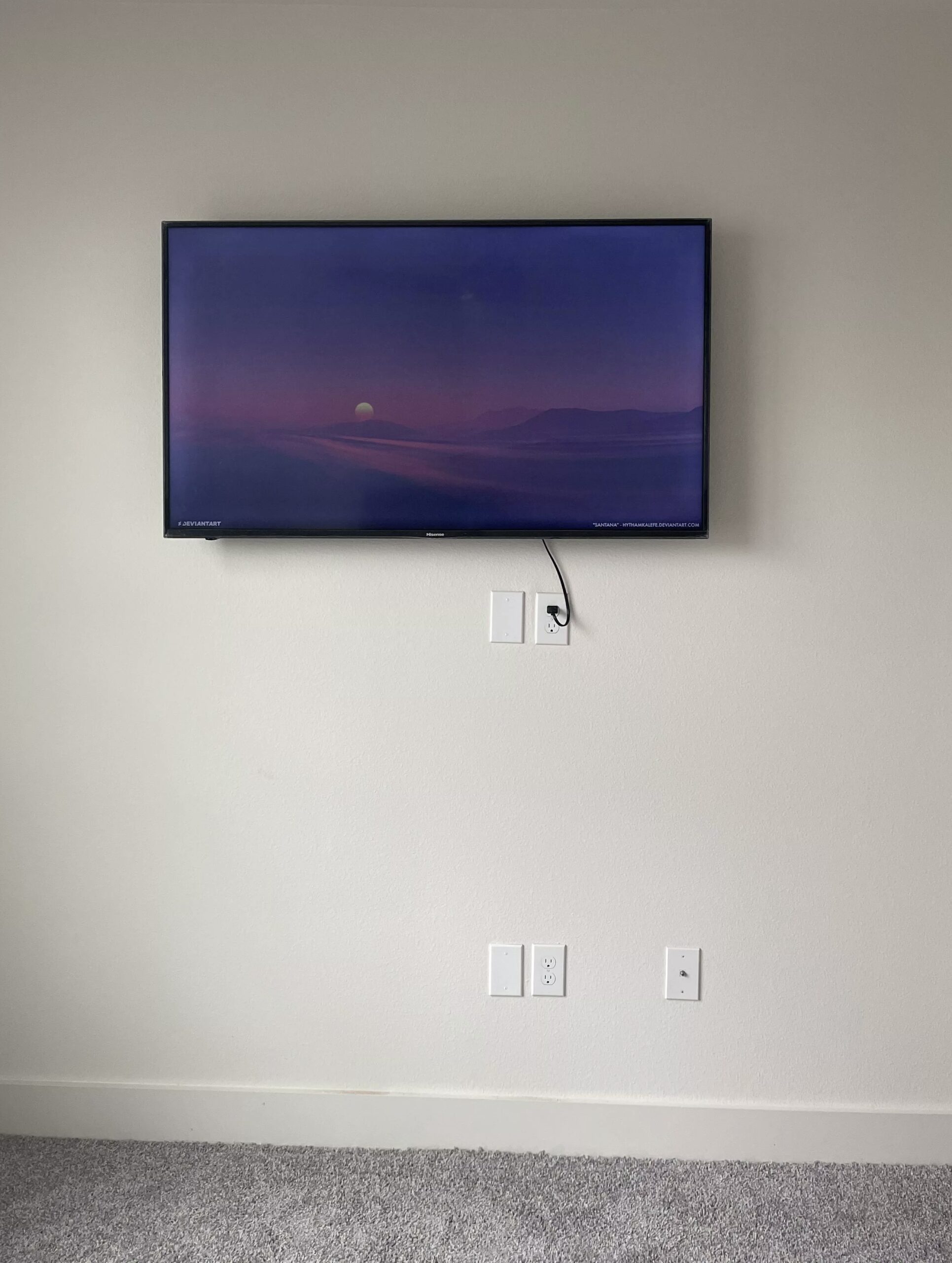 Concrete Wall TV Mounting Service
